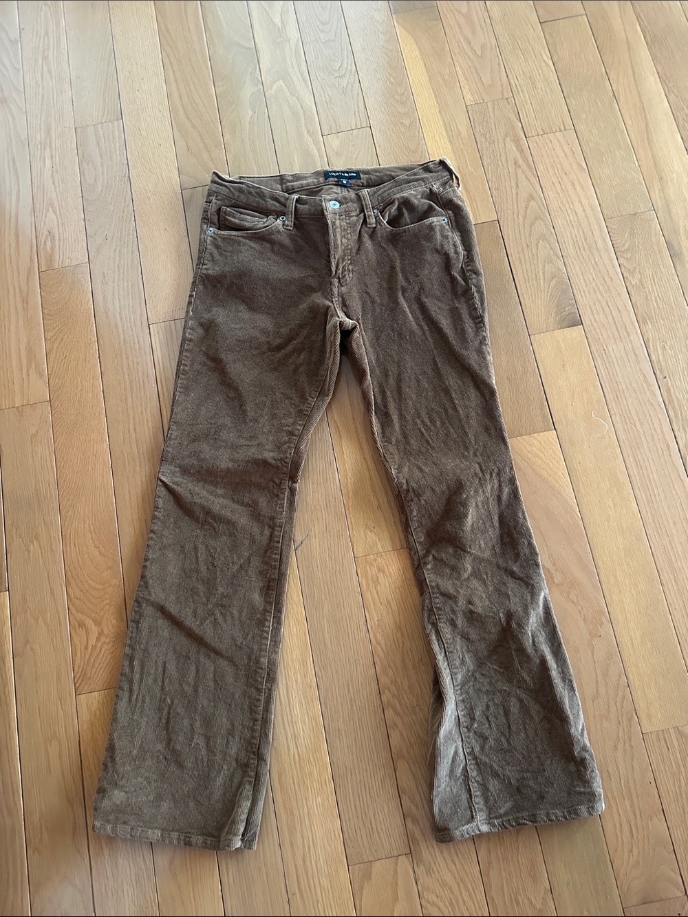 Lucky Brand Women's Brown Corduroy Boot Cut Jeans